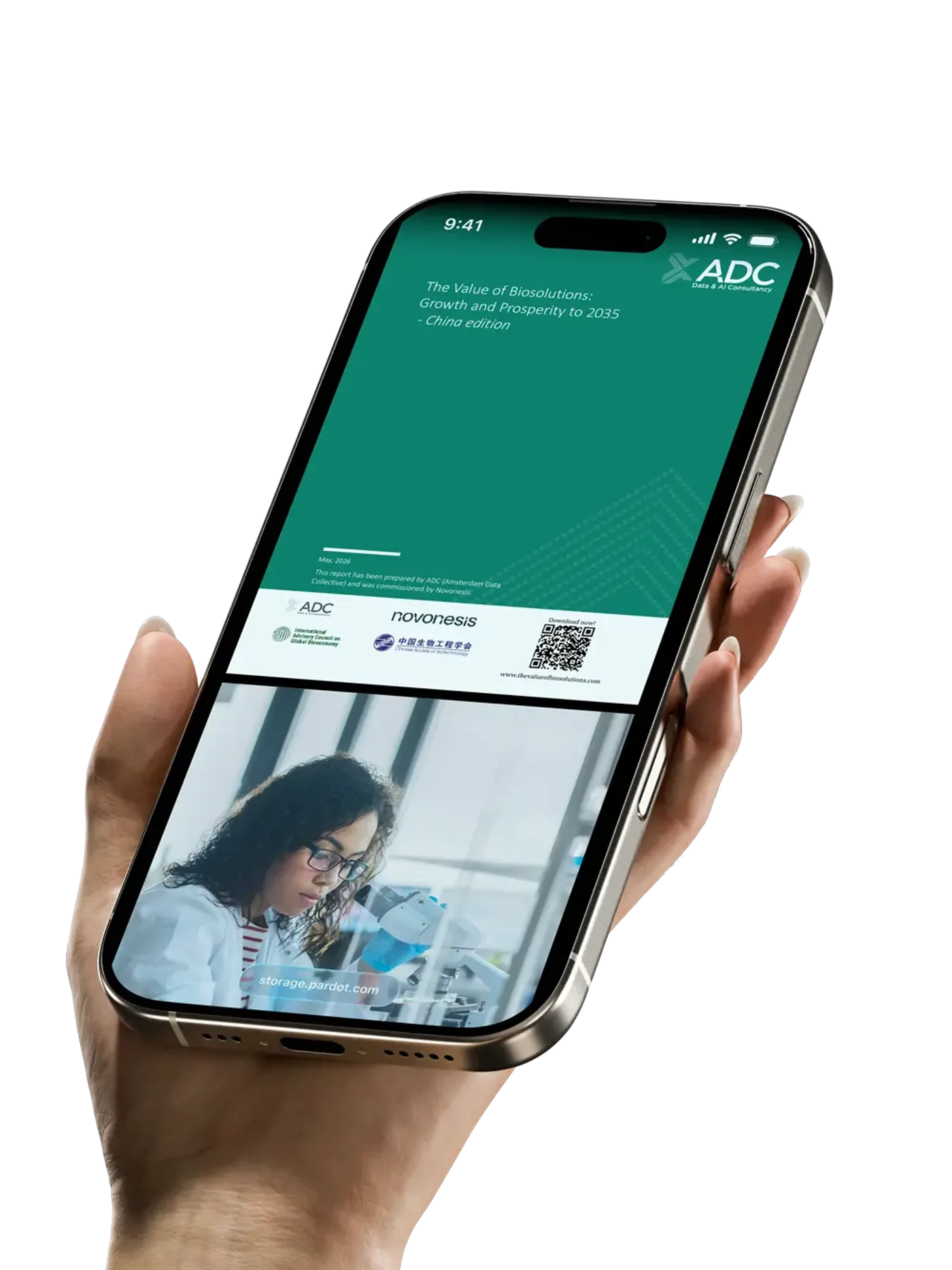 Report shown in phone